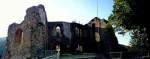 Die Burgruine in Tharandt in den sch�nen
warmen Herbstlicht(Panorama)